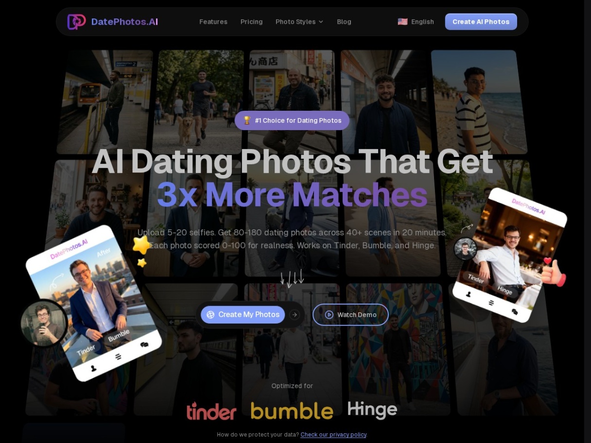 DatePhotos.AI – KI-Profilbilder für Dating-Apps