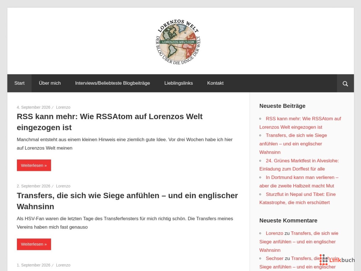 Lorenzos Welt - Der Blog über die Dinge der Welt