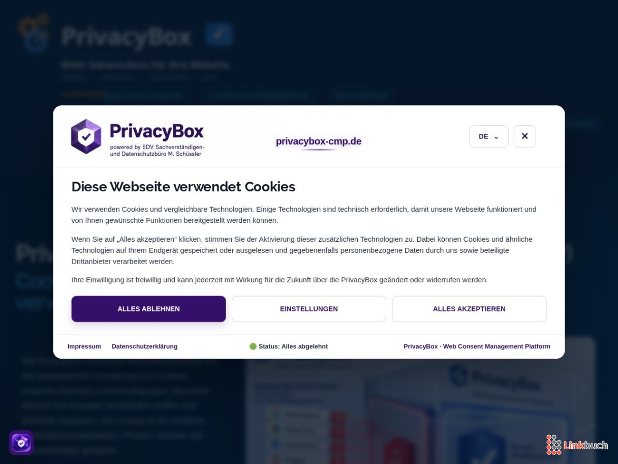 PrivacyBox – Consent Management Platform (CMP)
