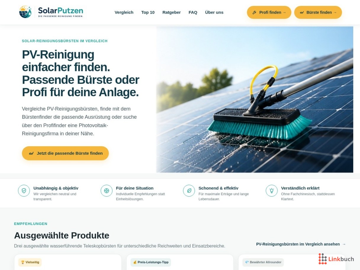 PV-Reinigung & Solarbürsten | SolarPutzen
