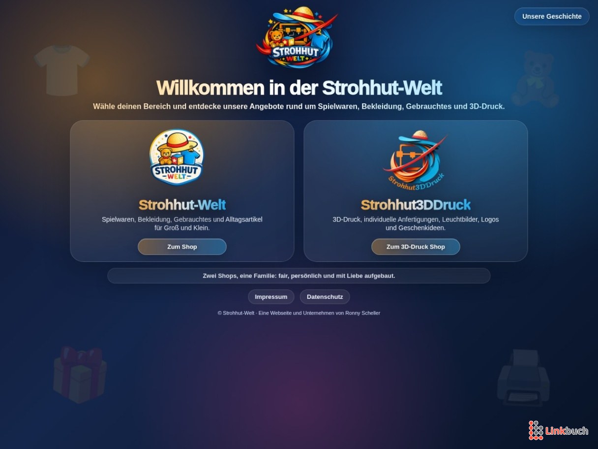 Strohhut-Welt – Spielwaren, 3D-Druck & mehr