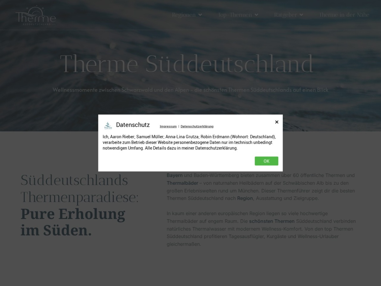 Therme Süddeutschland entdecken | Infos & Tipps