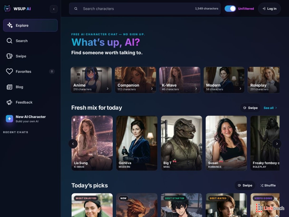 WSUP AI: Free AI Character Chat