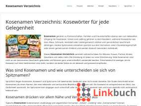 Kosenamen Verzeichnis