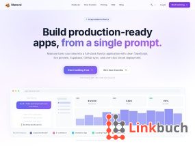 Vorschau auf Massvai – KI App Builder für Full-Stack Apps
