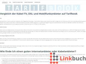 Vorschau auf Tarifbook.de » Mobilfunkanbieter vergleichen