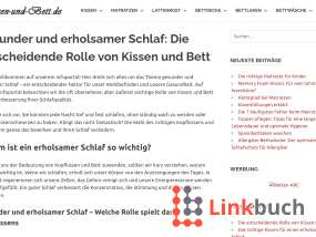 Vorschau auf Kissen und Bett, für erholsamen Schlaf