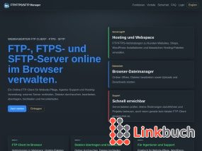 Vorschau auf FTP/FTPS/SFTP Manager online – externe Server sicher im Browser verwalten