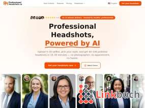 Vorschau auf ProfessionalHeadshot.io – KI-Bewerbungsfotos